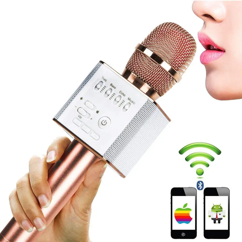 Karaoke Microphones Q9 Wireless Bluetooth
