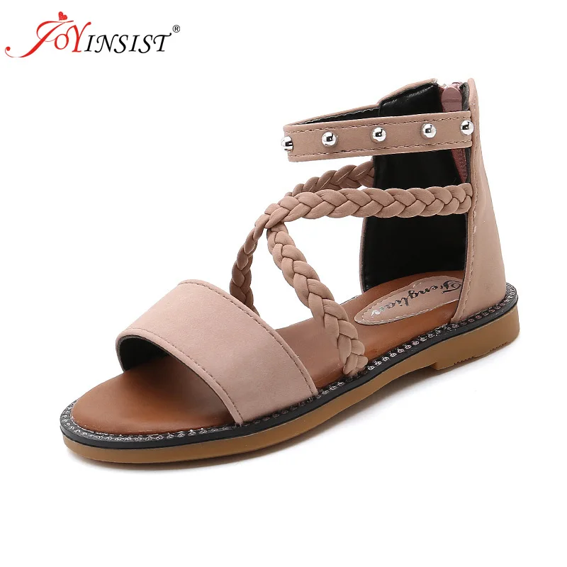

Children Soft Bottom Girls Sandals Children Flat Little Princess Shoes Rome Sandals Beach Shoes