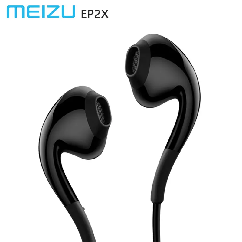 Новые оригинальные наушники Meizu EP2X с микрофоном, Hi-Fi стерео звук для телефонов Meizu Pro 6 6s pro5, наушники, гарнитура, быстрая - Цвет: black