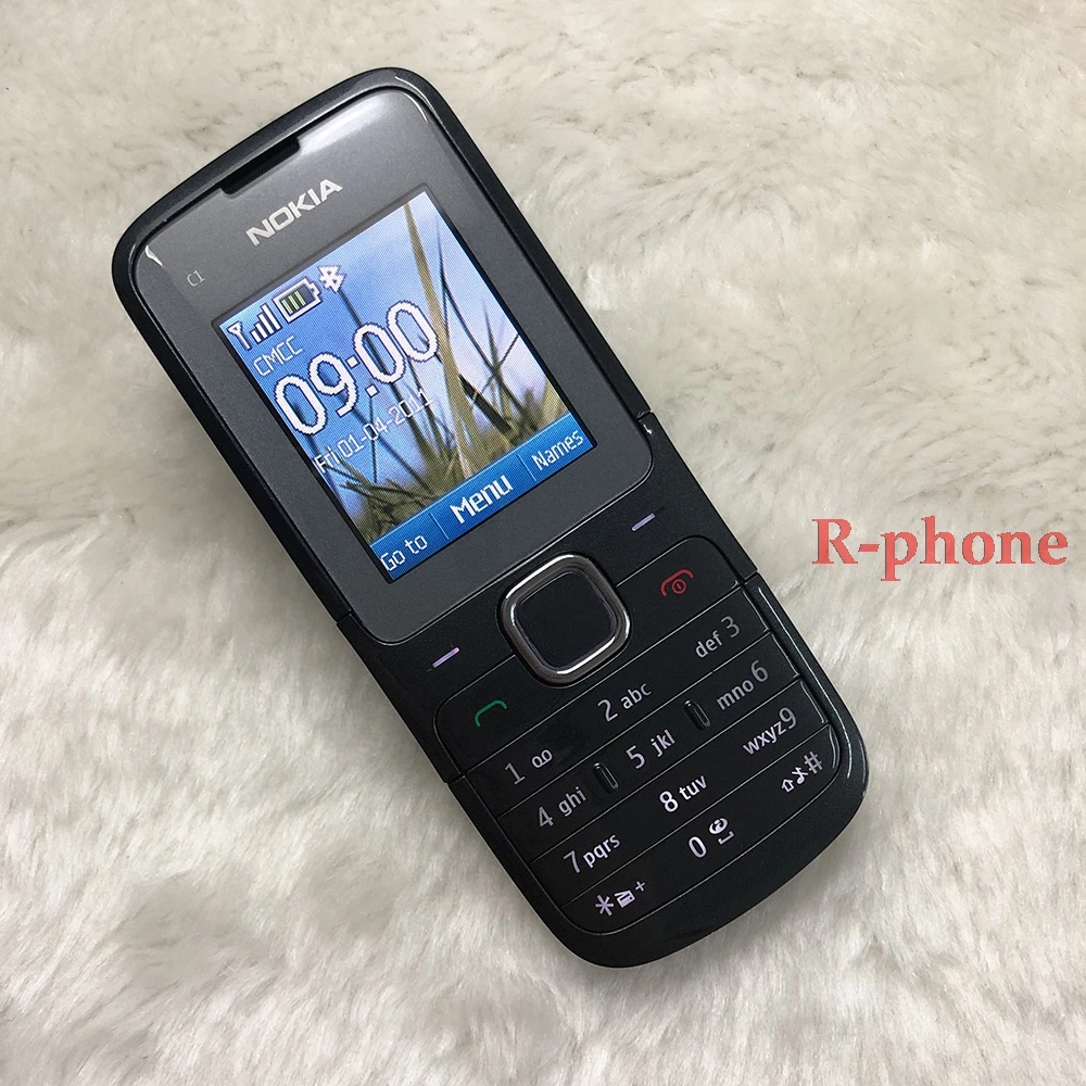 Оригинальный Восстановленный Разблокированный Мобильный телефон Nokia C1 01 2G GSM с