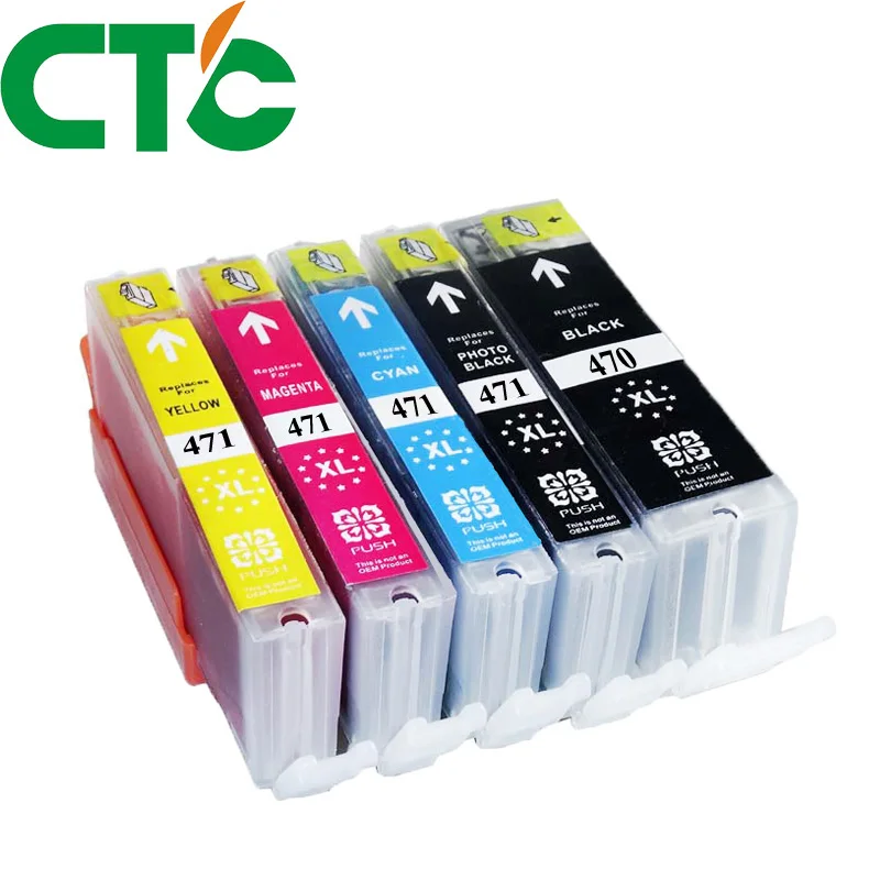 5 Пак PGI 470 CLI471XL чернильный картридж совместимый для Canon Pixma MG5740 MG6840 MG7740 TS5040 TS6040 TS 5040