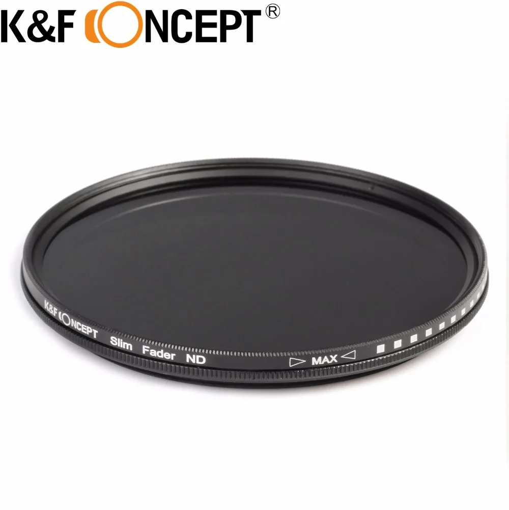 

K&F CONCEPT 72mm Slim Neutral Density Variable Fader ND2~ND400 Adjustable ND Lens Filter + Microfiber Cleaning Cloth