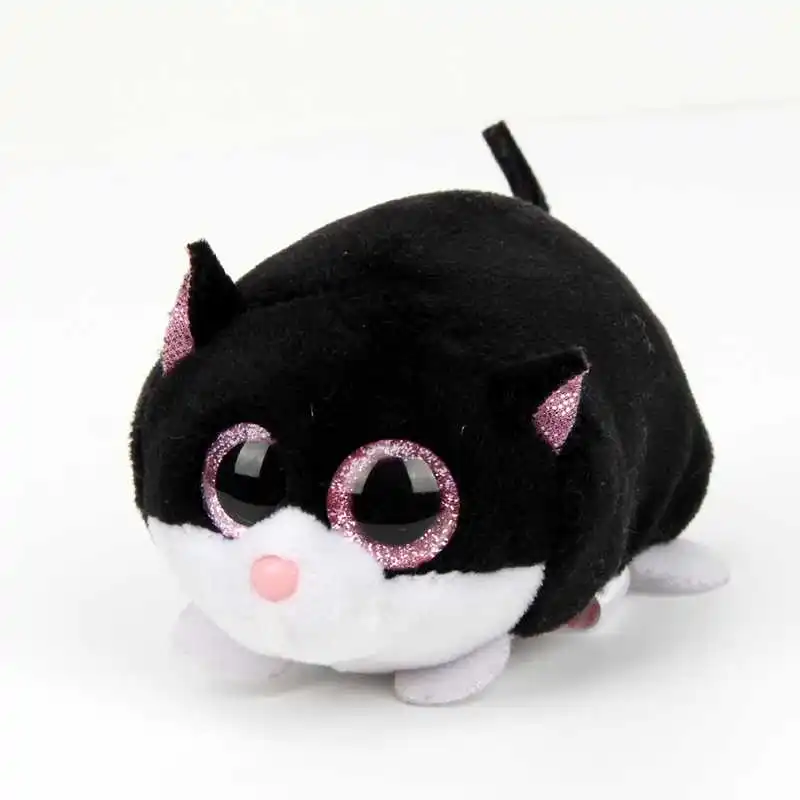 10CM Mini Original Ty Plush Toys Beanie Boos Big Eyes fox unicorn Pocket TSUM Candy pig Stuffed Doll Pink Owl TY Baby Kids Gift