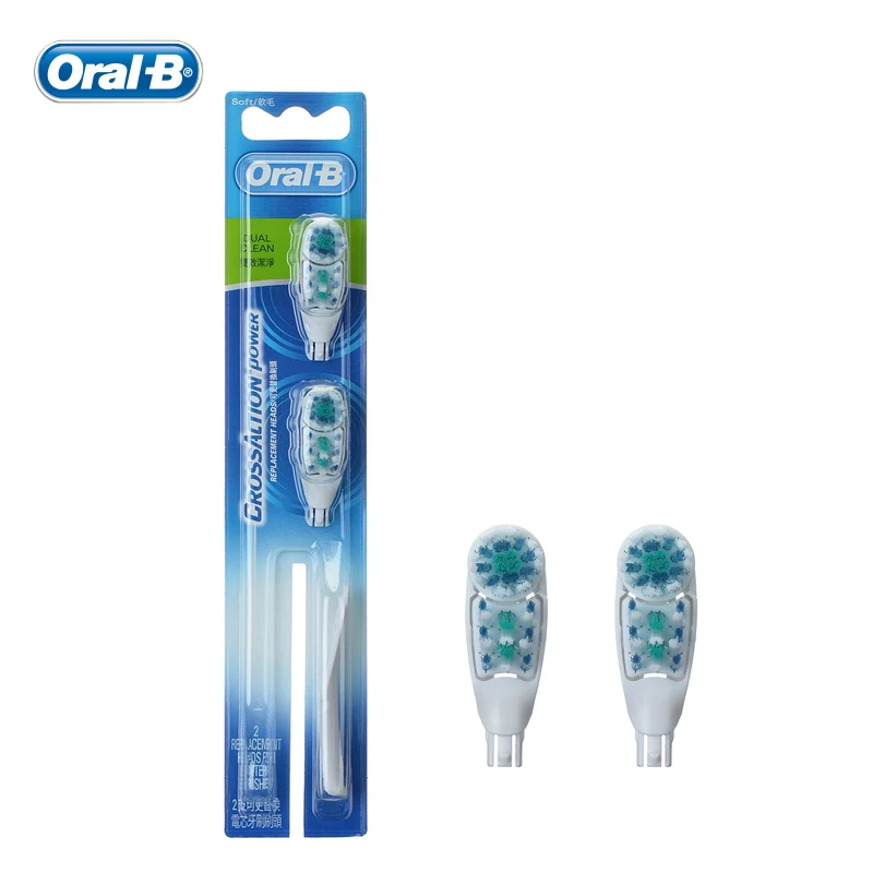 Зубная щетка Oral B Dual Clean сменные головки для крестообразной электрической зубной