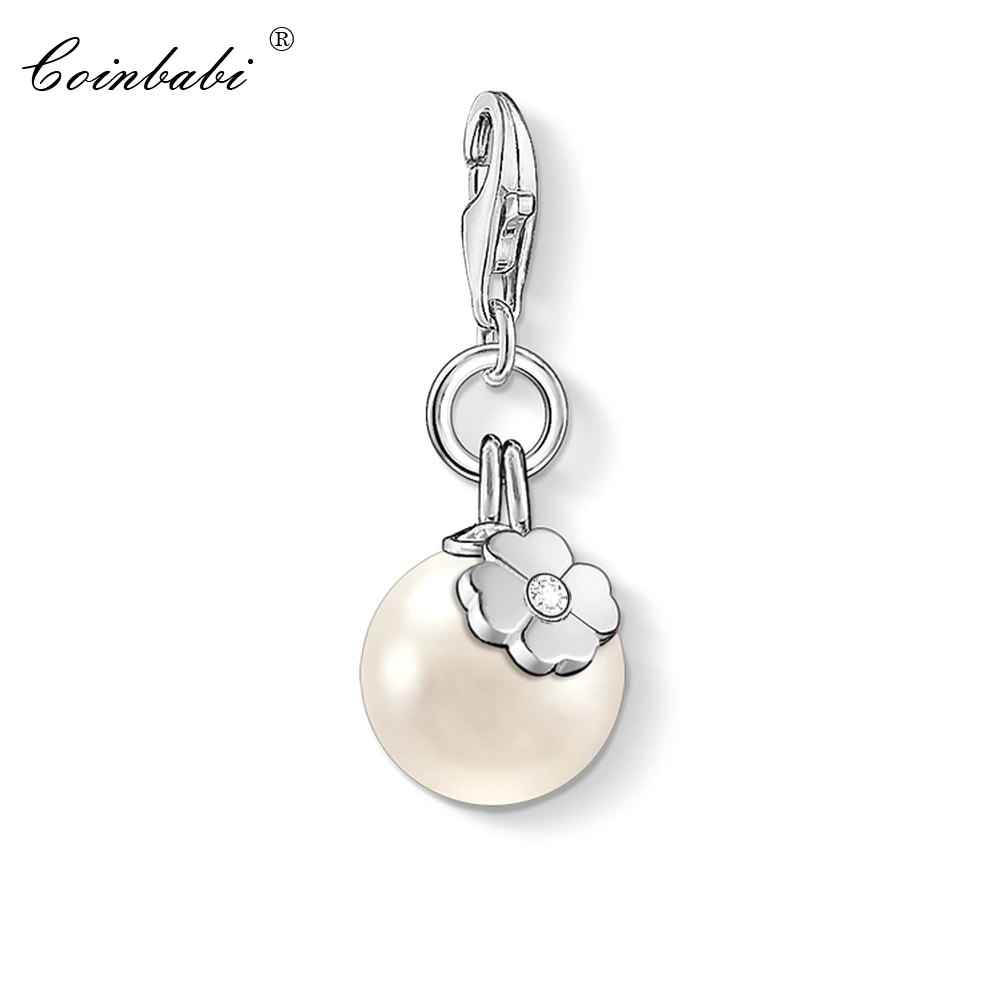 Очаровательная подвеска Lucky Clover and Pearl 2018 модные ювелирные изделия настоящее