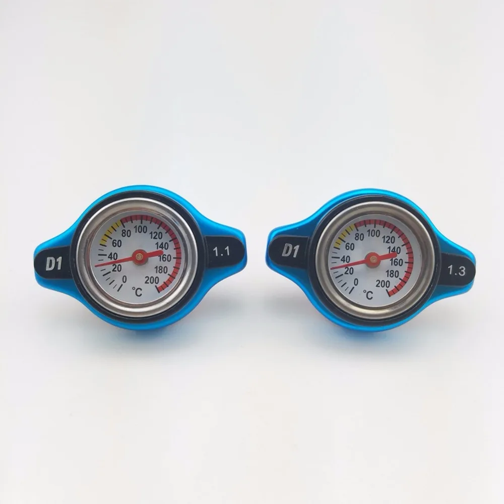 

D1 Big Head Thermo Radiator Cap Tank Cover With Temperature Gauge Utility Safe 0.9 And 1.1 And 1.3 Bar