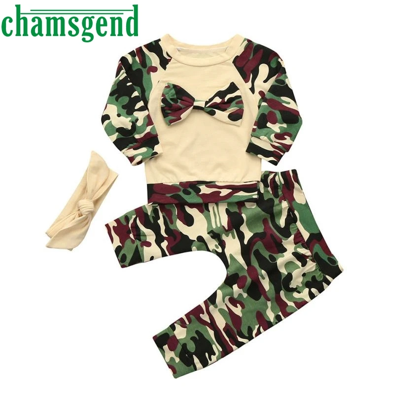 

kids clothing set Baby Clothing Sets Newborn Toddler Baby Girls Boys Camouflage Tops Pants Outfits P30 fashion children Apr 24