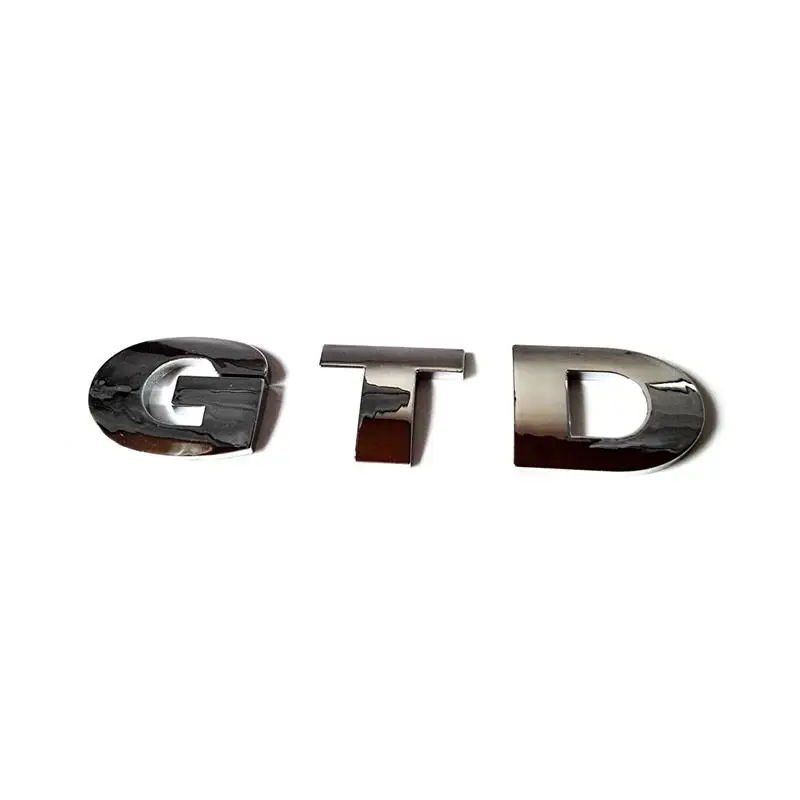 

1PC/LOT FREE SHIPPING 3D Plastic GTD Car Emblem Badge Sticker Logo