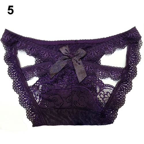 Женские модные сексуальные кружевные трусики с v-образным вырезом, трусики-стринги, нижнее белье, новое поступление - Цвет: Purple