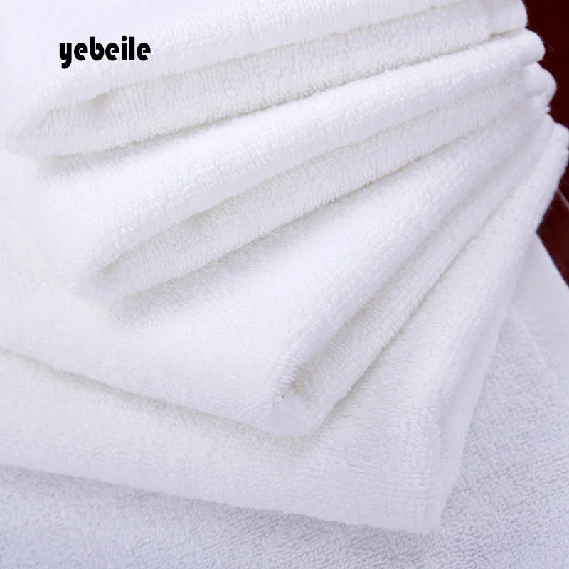 Yebeile cotton Embroidered Imperial Crown Cotton White Hotel towel facetowel, hand towel bathtowel Absorbent Towel sets