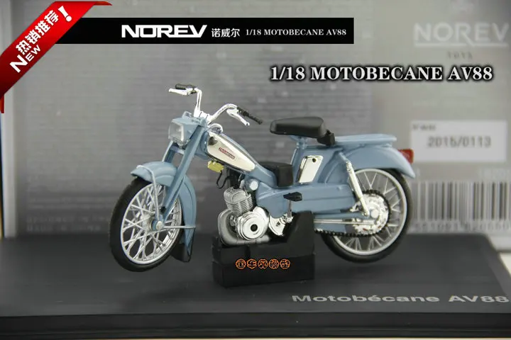 

NOR EV 1:18 MOTOBECANE AV88 alloy model Car Motorcycle Diecast Metal Toys Birthday Gift For Kids Boy