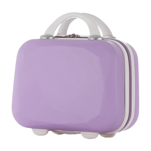 Маленький жесткий чехол для багажа, сумка для путешествий, Женская деловая одежда, Электронная коробка для туалетных принадлежностей Чехол для деловых аксессуаров - Цвет: Purple Bag