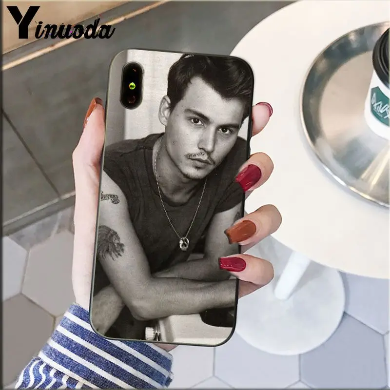 Yinuoda johnny depp клиент высокого качества чехол для телефона Apple iPhone 8 7 6 6S Plus X XS MAX 5 5S SE XR мобильный чехол