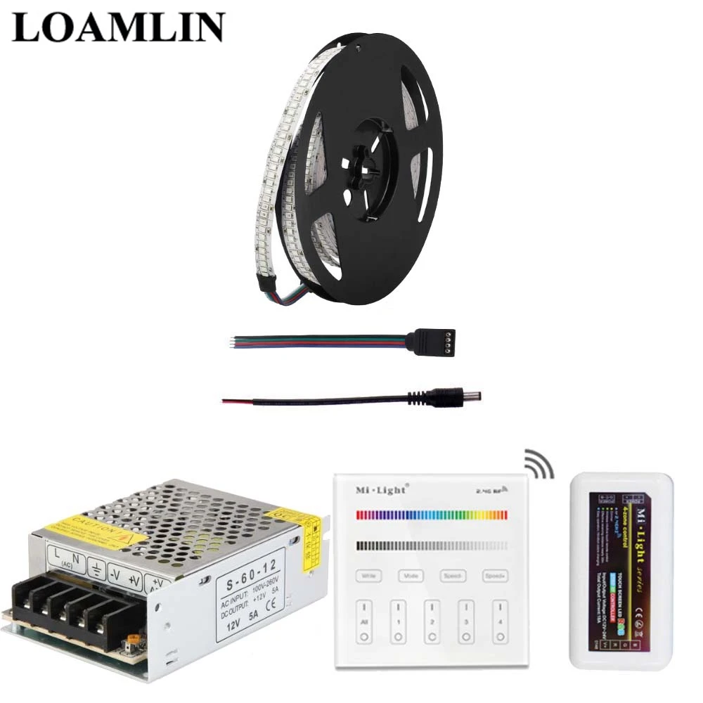 RGB Светодиодная лента 234 светодиодов/м 2835SMD с сенсорной панелью Milight 2 4G B3