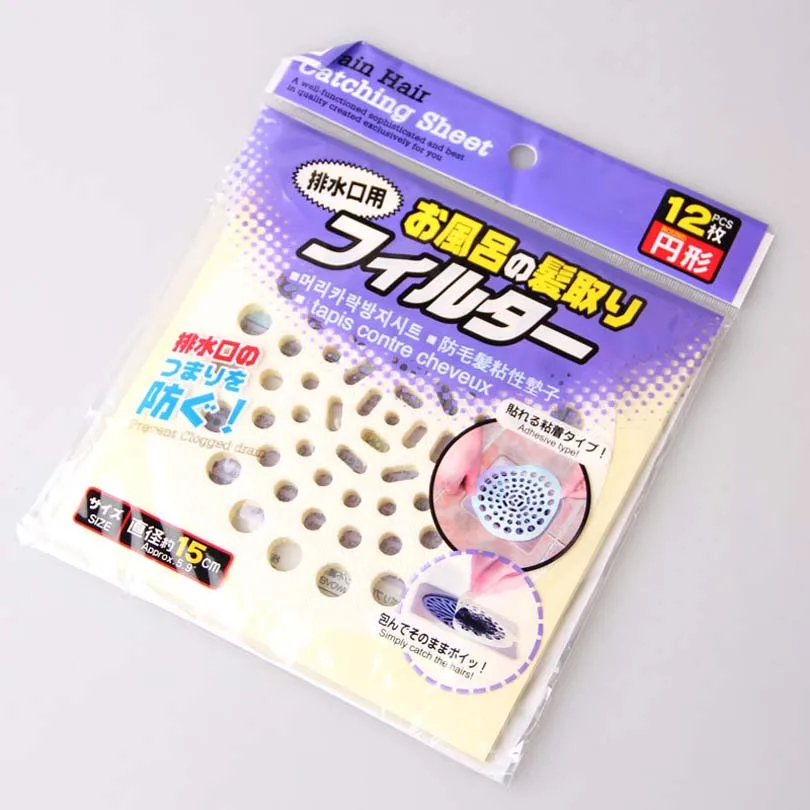 12pcs/set Stickers once simple and practical kitchen sink drain clean