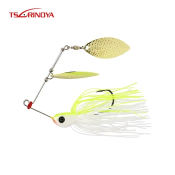 

Tsurinoya 2Pcs 7g 10g Buzz Spainner Bait With Rotate Sequins Jig Head Lures Artificial Bait Groove Barbed Hook Fishing Tackle
