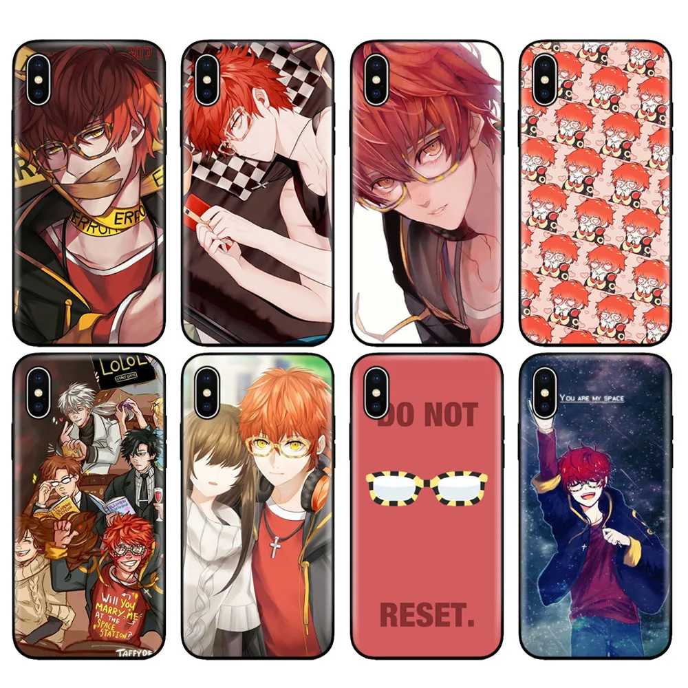 Черный чехол из ТПУ для iphone 5 5s se 6 6s 7 8 plus x 10 силиконовый XR XS 11 pro MAX 707 Mystic Messenger |