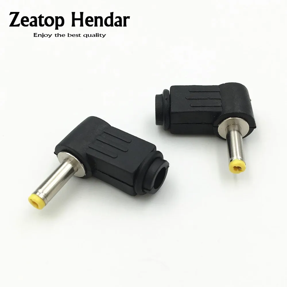 2x 1,7 mm X 4.0 mm spina maschio angolo retto L Jack di alimentazione CC connettore punta