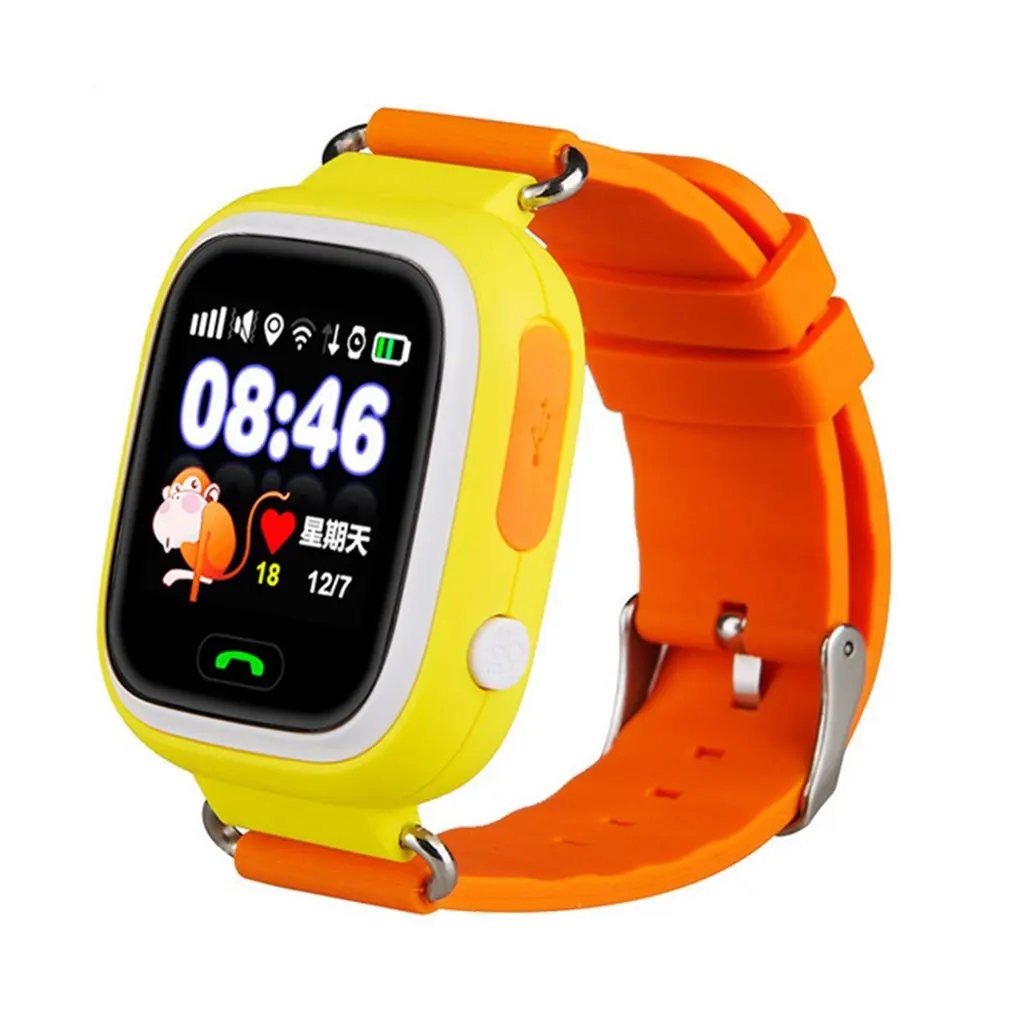 

Q90 GPS Positioning Smart Watch For Children SOS Emergency Alarm Watch Color Touch Screen Waterproof Baby Safe Watch