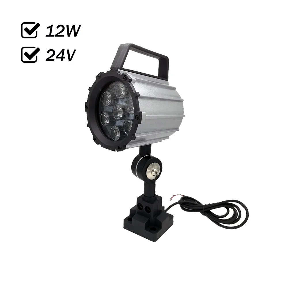 

Factory Outlet 12W DC 24V LED Spotlight Work light Waterproof IP65 CNC Machine Tools lighting Refletor Led Light Free shipping