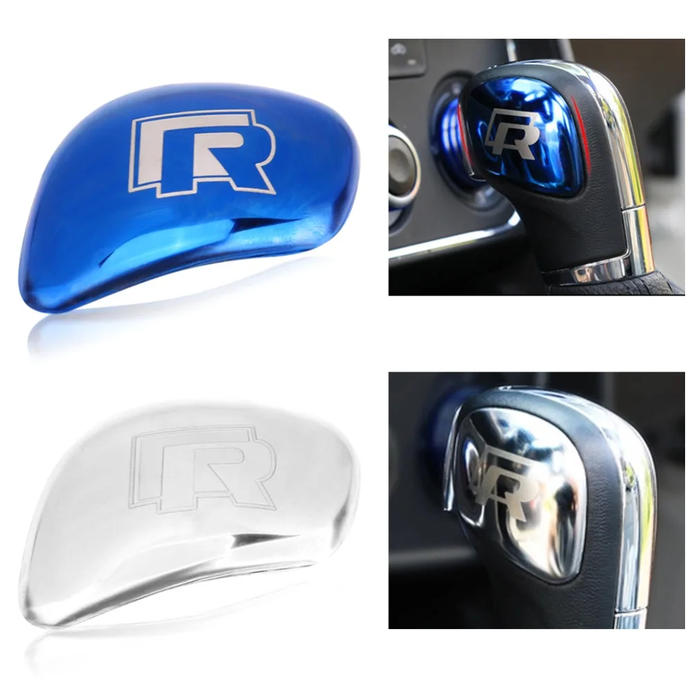 

2pcs Car Gear Shift Knob Cover Gear Head Sticker for VW POLO CC Golf 7 Passat B5 Jetta MK5 MK6 Car-Styling