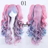 Fashion Sexy Halloween Lolita Long Curly Cosplay Wig With Double Claw Ponytails Halloween Costume Party Wigs For Women ► Photo 2/6