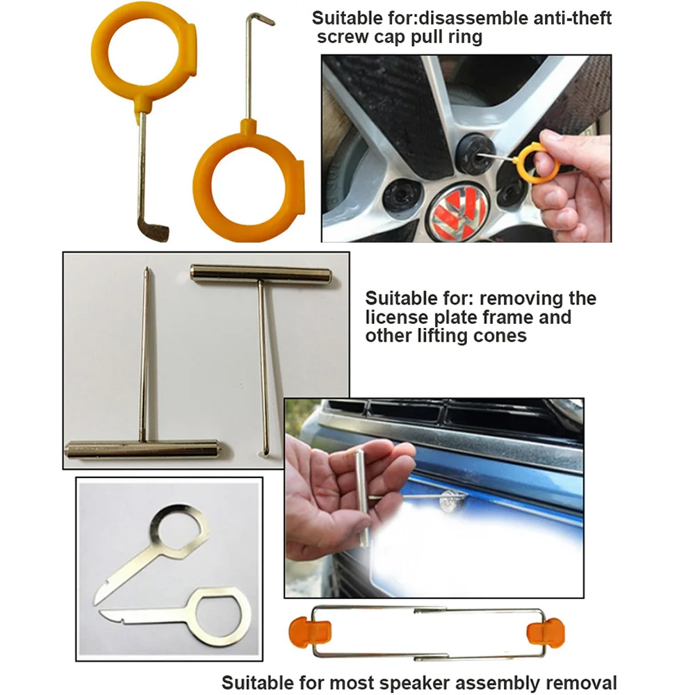 

12Pcs/Set Portable Car Stereo Removal Tools Auto Accessories Interior Door Panel Removal Tool Install Soundproofing Repair Tool