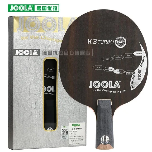 

Joola New K3 TURBO (K3+ SP, Ebony, 7 Ply Wood, Loop Offensive) K3 Plus Table Tennis Blade Racket Ping Pong Bat