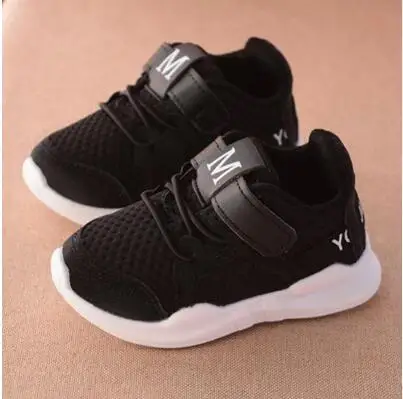 

Aautumn New Fashion White Mesh Breathable Soft Bottom Gray Casual Sports Students Running Girl Branded Kids Shoes