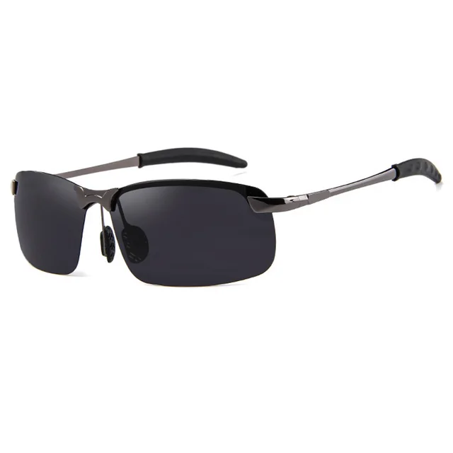 2018 Vintage Sunglasses Men Polarized Retro Anti Glare Men Sun Glasses For Driving Half Frame Eyewear