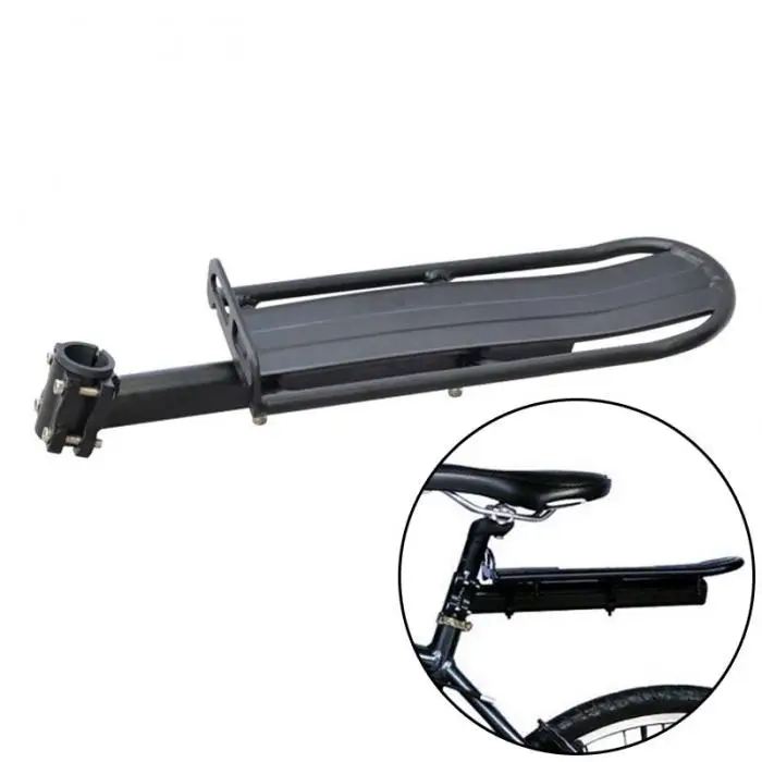 Cheap Bicycle Bike Rear Seat Post Rack Aluminum Alloy Retractable Mount For Cycling ZJ55 2
