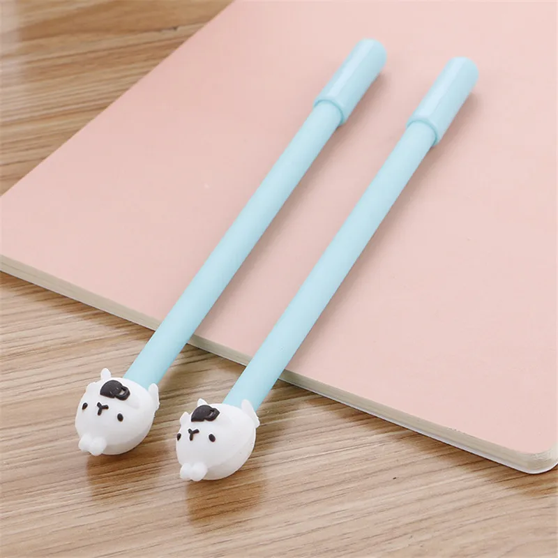 Милый Кофе Кот кролик гелевая ручка Kawaii мультфильм животное Школа Офис поставка
