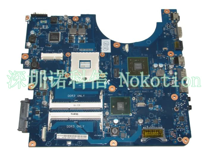 

NOKOTION BA92-06105A Laptop Motherboard for Samsung R580 R590 Intel HM55 graphic card DDR3 Mainboard 100% full tested