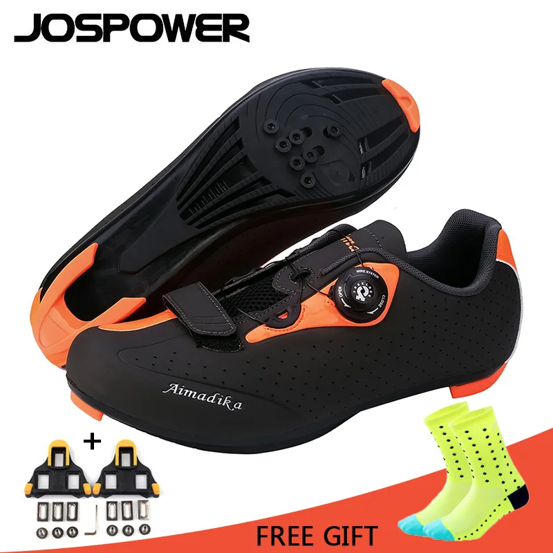 JOSPOWER MTB zapatos de Ciclismo de carretera hombres zapatos de bicicleta resistente al desgaste auto-bloqueo zapato de bicicleta zapatillas deportivas Sapatilha Ciclismo JOSPOWER MTB zapatos de Ciclismo de carretera hombres zapatos de bicicleta resistente al desgaste auto-bloqueo zapato de bicicleta zapatillas deportivas Sapatilha Ciclismo