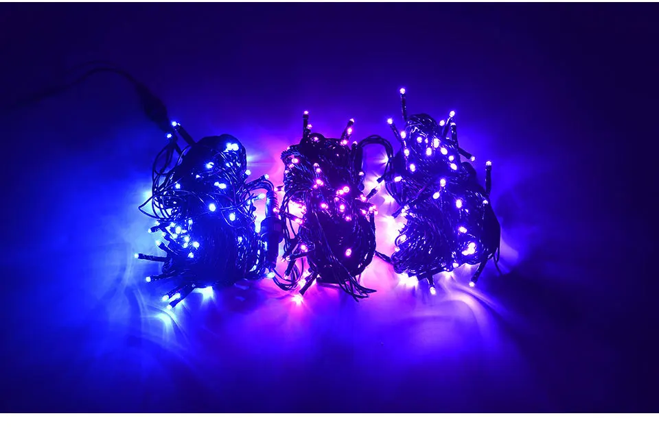 8 моделей мерцания 10 м/32,8фт светодиодный светильник-гирлянда с контроллером Рождественский светильник-цепочка открытый фестиваль вечерние светильник s
