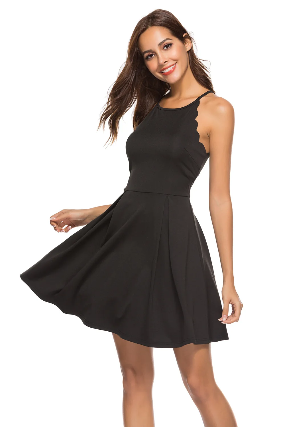 Fashion Camisole Sexy Backless Bandage Lace Summer Women Short  Dress Party Dresses 2018 Free Shipping