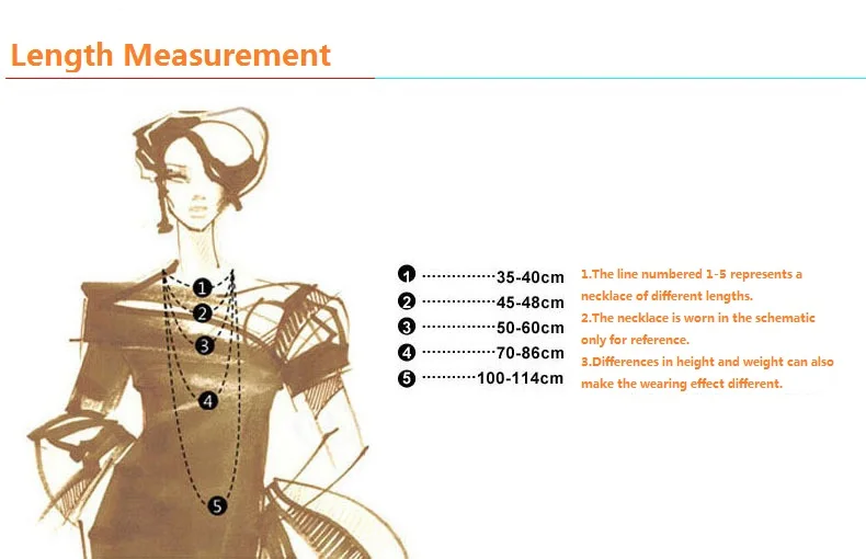 necklace length measurement