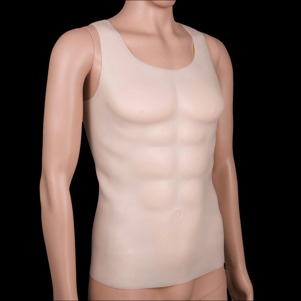 

3000g Fake Hunk Chest Muscle Man Silicone Chest Muscle Pecloralis Muscle Cosplay 3.5cm thick silicone pseudothoracic muscle