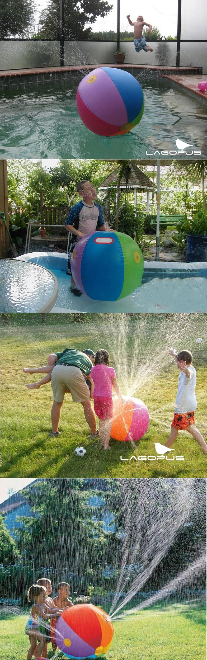 Lagopus игрушки на открытом воздухе надувной шар вода игрушка летняя Игрушка Пляжный Мяч газонный мяч игрушки для детей Защита окружающей среды
