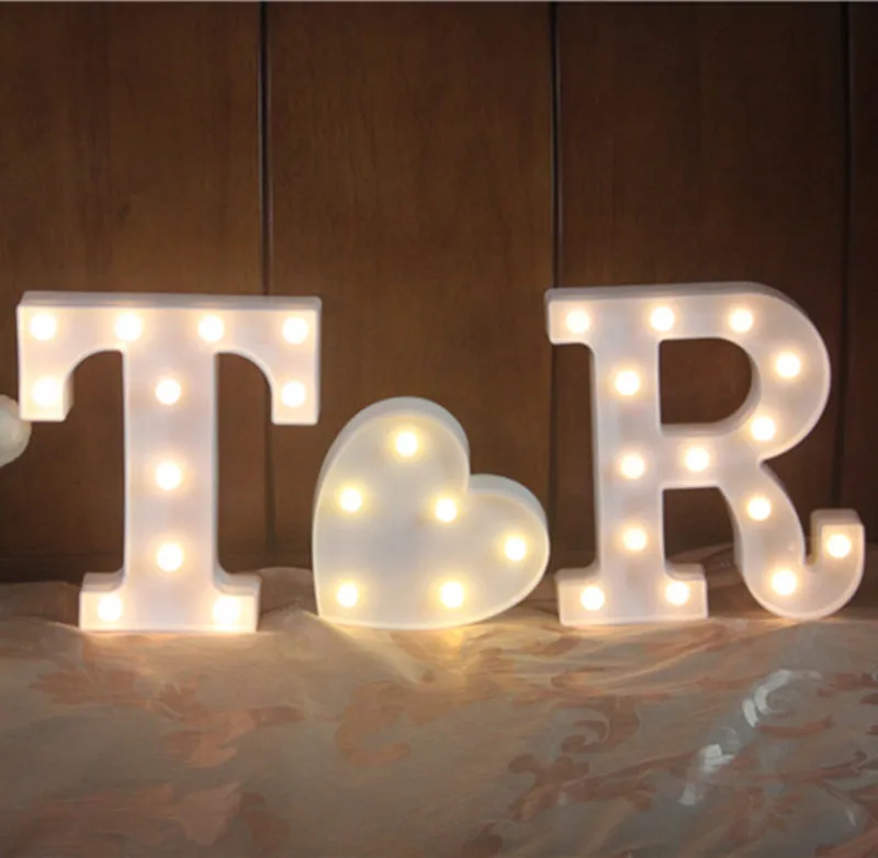 mushroom night light 22CM DIY A-Z Alphabet Letter LED Light White Up Symbol Indoor WALL Wedding Party Window Display Battery Lamp Romantic Decoration home depot dinosaur light