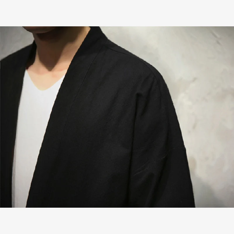 Comprar Samurai Crane estilo japonés Kimono Haori hombres mujeres Cardigan dragón chino tradicional japonés ropa asiática ropa japonesa