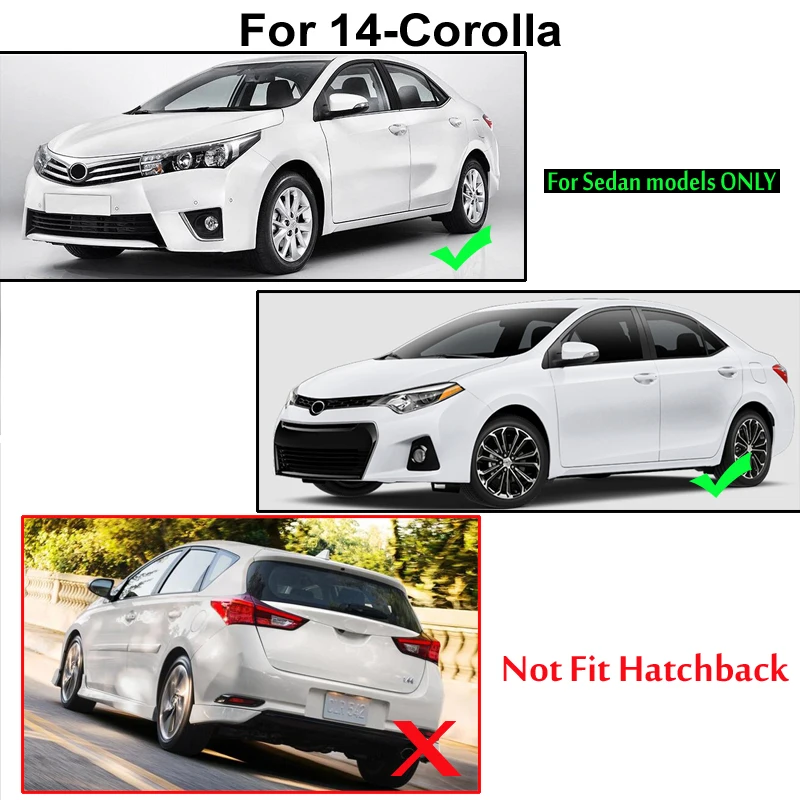 4X для Toyota Corolla Altis Нержавеющая сталь порога панель накладка удар шаг крышка отделка протектор внешний