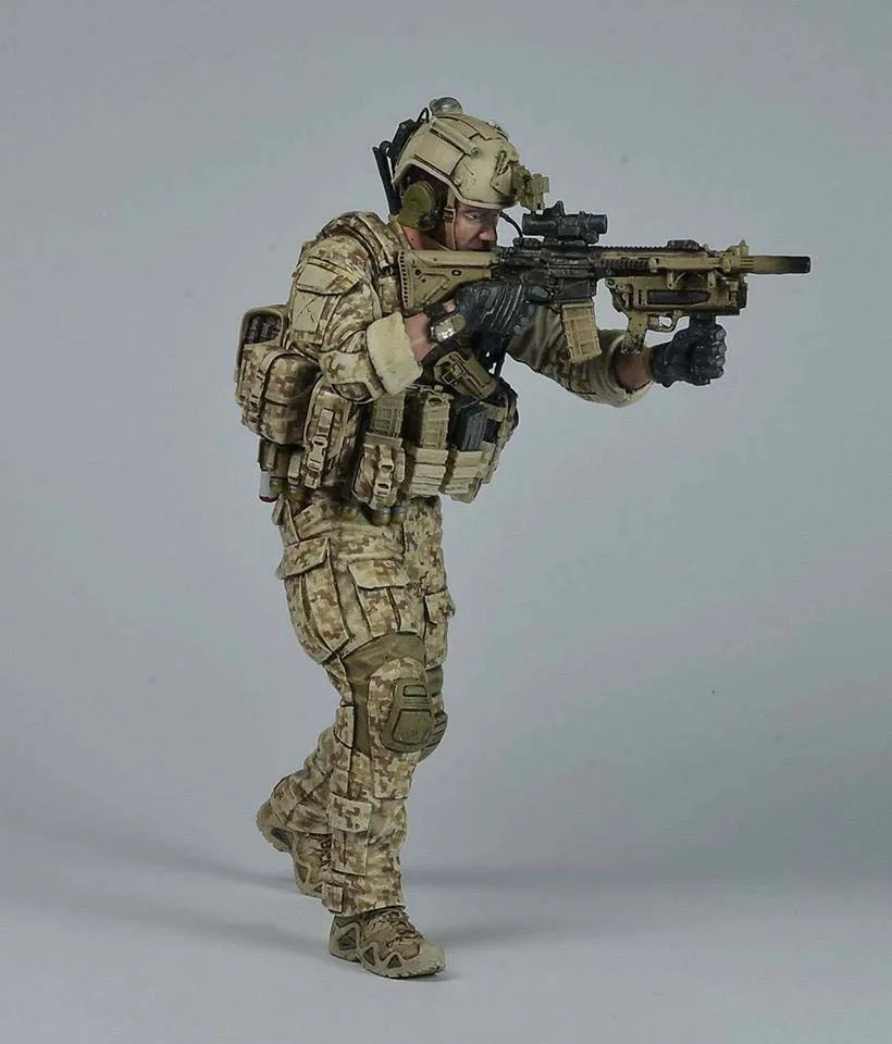 

1/16 Unpainted Resin Figure Modern US Army Seals Force