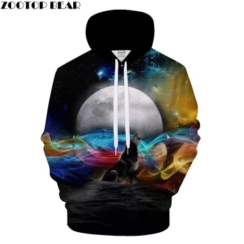 

Moon Rise 3D Hoodies Men Clothing Streetwear Sweatshirts Wolf Hoody Anime Tracksuits Harajuku Pullover Hot Drop Ship ZOOTOP BEAR