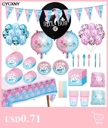 24 шт./партия, розовая Синяя команда для мальчиков и девочек, наклейка на пол, подарочные коробки для конфет, наклейка для новорожденных, украшение для вечеринок