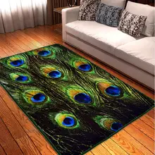 3D Китайский Стиль Павлин ковры с перьями для гостиной мягкие и роскошные ковры и ковры дверной коврик для спальни