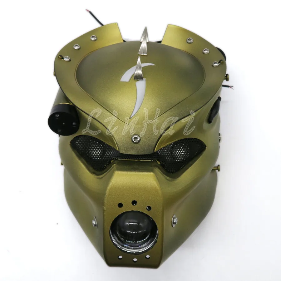 

Motorcycle LED Skull Head Light Headlight Lamp With 28-43mm Mount Bracket For Harley Honda Yamaha Kawasaki Suzuki Custom