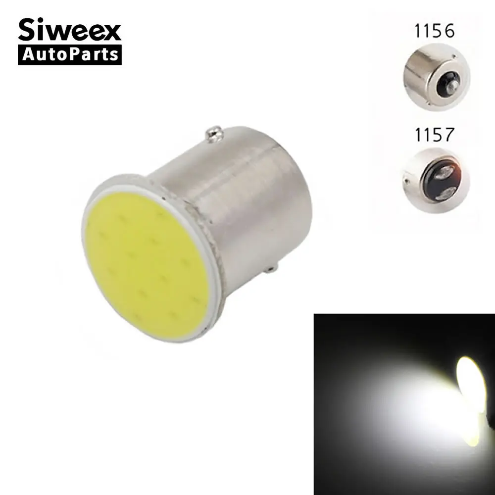СУПЕРБЕЛАЯ Светодиодная лампа COB P21W 1157 BAY15D 12 SMD 1156 BA15S В DC лампы для прицепа