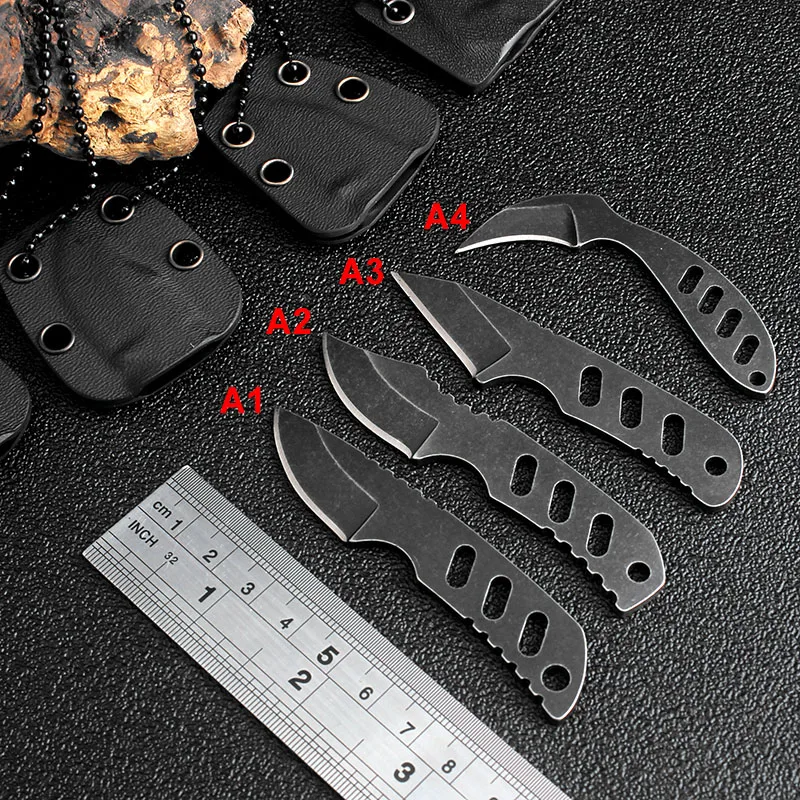 Дешевый KKWOLF Мини карманный охотничий нож Karambit шея брелок нож K оболочка Тактические выживания Ножи Открытый Кемпинг мульти EDC инструменты