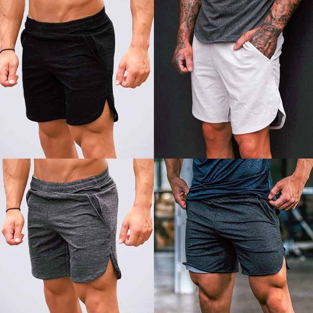 

ZOGAA 2019 Men's Sports pants Cotton Casual Running Beach Stretch Loose Sweat-absorbent Quick-drying Five Pants Hot Sale